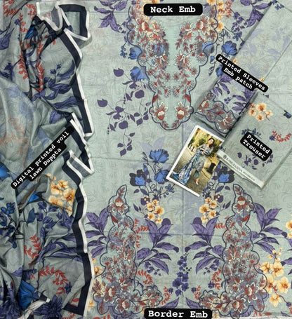 3PCS UNSTITCHED SUIT