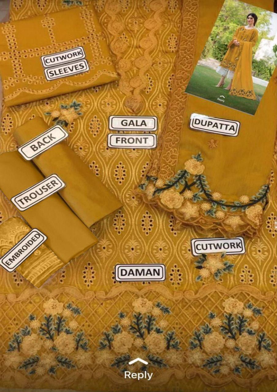 3pc Chicken Kari embroidery collections