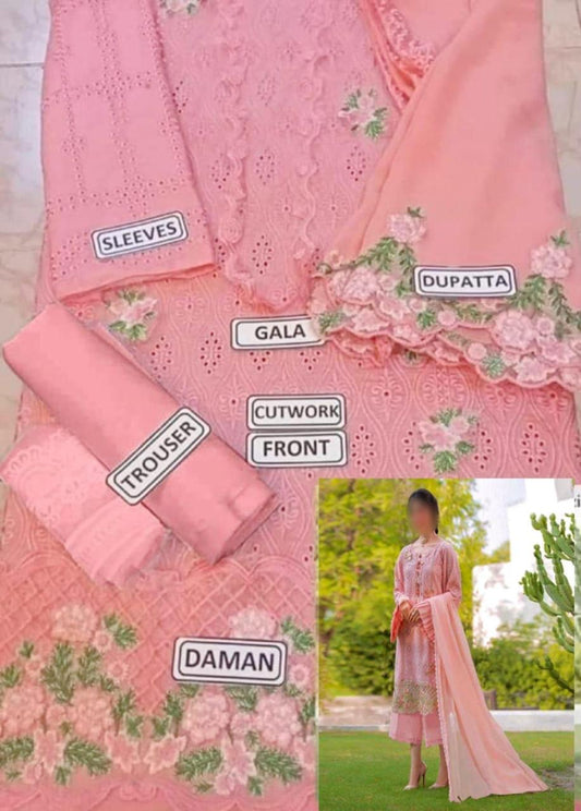 3pc Chicken Kari embroidery collections