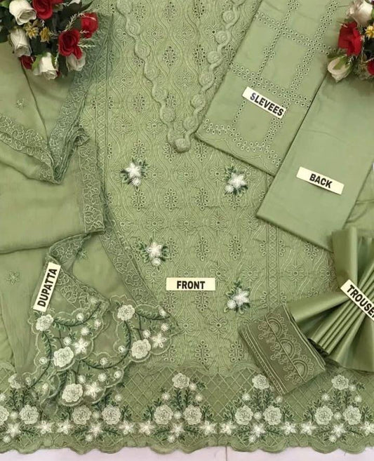 3pc Chicken Kari embroidery collections