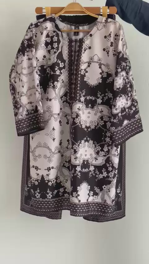 Stitched 2 piece printed shirt and printed trouser